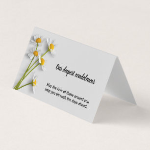 Carte Symphathie Condolence Florale