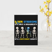 Carte Syndrome de Down Ce n'est pas un handicap c'est un (Fleur jaune)