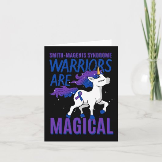 Carte Syndrome de Smith-magenis Trouble de développement (Devant)