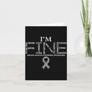 Carte Syndrome d'Ehlers Danlos Eds sensibilisation Fine