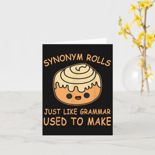 Carte Synonym Rolls Just Like Grammar Used To Make Teach (Fleur jaune)