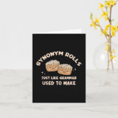Carte Synonym Rolls Plaisanter Cinnamon Rolls Grammar Pu (Fleur jaune)