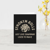Carte Synonym Rolls Plaisanter Cinnamon Rolls Grammar Pu (Fleur jaune)