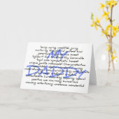 Carte Synonymes Pour Papa (Fleur jaune)