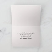 Carte Synpathy Gladiolus et lunettes sur la Bible (Intérieur)