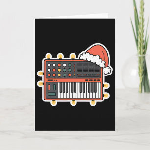 Carte Synthétiseur de Noël Fête de fin d'année Noël