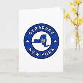 Carte Syracuse New York (Fleur jaune)