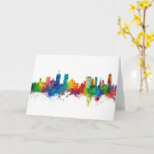 Carte Syracuse New York Skyline (Fleur jaune)