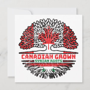 Carte Syrie Canadian Canada Arbre Drapeau