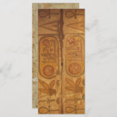 Carte Système d'écriture hiéroglyphes égyptien (Devant / Derrière)