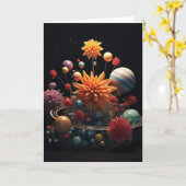 Carte système solaire (Fleur jaune)