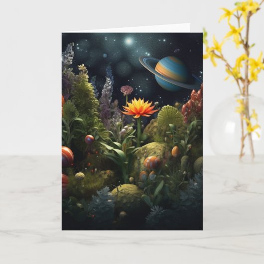 Carte système solaire (Fleur jaune)