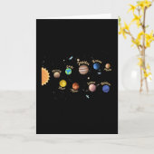 Carte Système solaire Planètes Enfants Connaissances Esp (Fleur jaune)