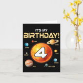 Carte Système solaire pour enfants 4 ans 4 ans (Fleur jaune)