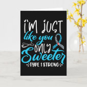 Carte T1d Sensibilisation des enfants au diabète (Fleur jaune)