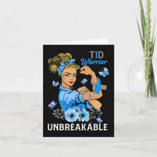Carte T1D Type 1 Diabète Guerrier Sensibilisation Indest