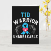 Carte T1d Warrier Unbreakable Diabetes Awareness Mois B (Fleur jaune)