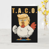 Carte T.a.c.o. Trump Est Un Taco  (Fleur jaune)