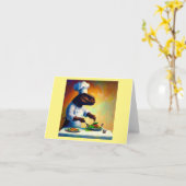 Carte T Rex Chef (Fleur jaune)