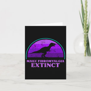 Carte T Rex Dino Faire de la Fibromyalgie un Tod de sens