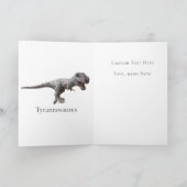 Carte T Rex Dinosaur Jurassic (Intérieur)