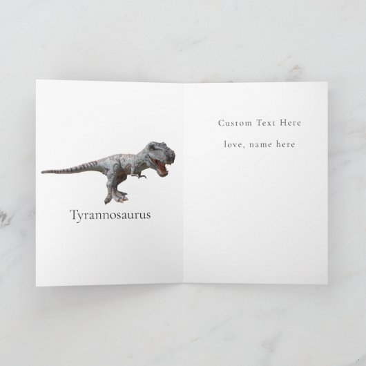 Carte T Rex Dinosaur Jurassic (Intérieur)