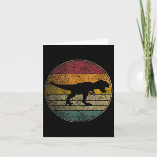 Carte T Rex Dinosaure - Amour Vintage Femmes Enfants Hom