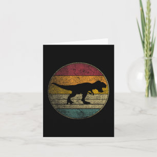 Carte T Rex Dinosaure - Amour Vintage Femmes Enfants Hom