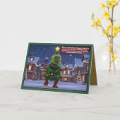 Carte T Rex drôle (Fleur jaune)