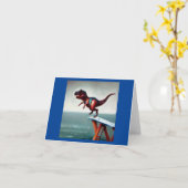 Carte T Rex plongée (Fleur jaune)