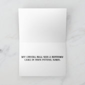 Carte T-Rex regardant le gâteau à l'intérieur du présent (Intérieur)