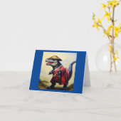 Carte T Rex Samurai (Fleur jaune)