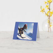 Carte T Rex Snowboard (Fleur jaune)