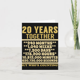 Carte T Shirt 20 Ans Anniversaire Cadeau Mariage 20 Ans