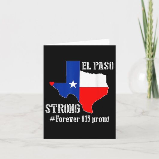 Carte T Shirt 915 Fier d'El Paso Fort (Devant)