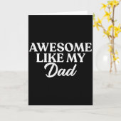 Carte T-shirt Awesome comme mon papa Fils Fille Cadeau d (Fleur jaune)