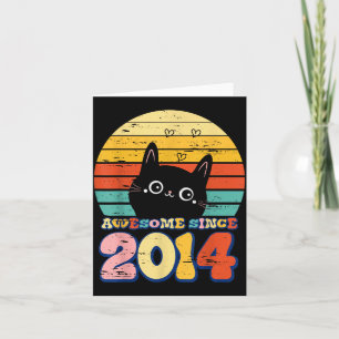 Carte T-shirt Awesome depuis 2014 pour fille garçon 11 a