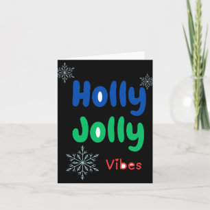 Carte T Shirt Bébé Bold Holly Jolly 