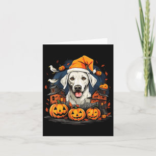 Carte T-shirt col V pour femmes Halloween Chien1