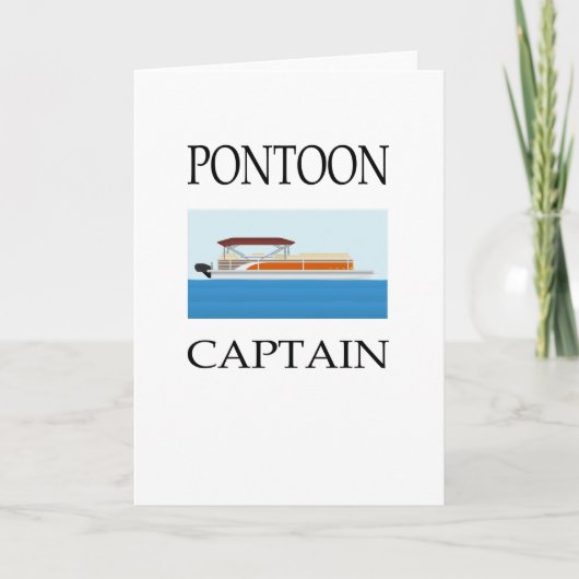 Carte T-Shirt de capitaine de ponton (Devant)