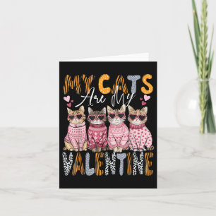 Carte T-shirt de la Saint-Valentin pour chat mignon Mon 