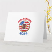 Carte T-shirt de marque noire joe Biden 2024 mème (Fleur jaune)