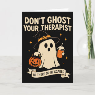 Carte T-shirt de psychologue scolaire Halloween Ne hante
