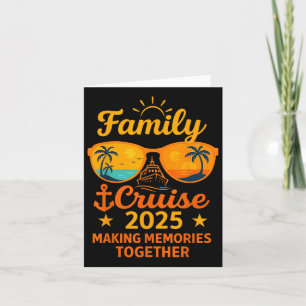 Carte T-shirt de vacances de croisière en famille 2025 S
