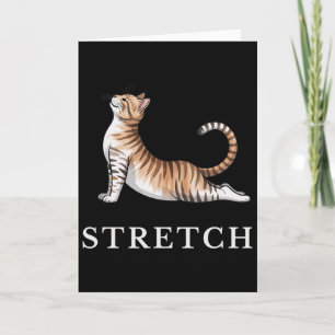 Carte T-shirt de yoga pour chat extensible Calme Lance A