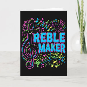 Carte T-shirt drôle de fabricant de triples pour chorale