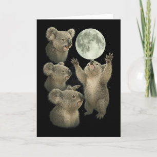 Carte T-shirt drôle de jour d'animaux d'Australie Koala