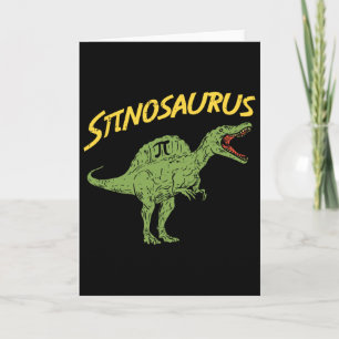 Carte T-shirt drôle de Spinosaurus Pi Day Cadeau de math