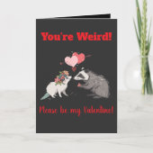 Carte t-shirt drôle et mignon pour la Saint-Valentin (Devant)