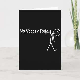 Carte T-shirt drôle pour amateur de football, pas de foo